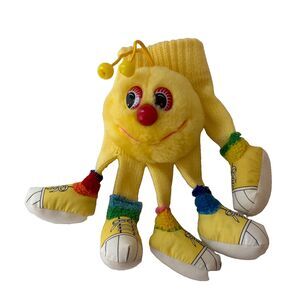 Vintage Lots-a-Lots-a-Leggggggs Puppet Glove Plush Yellow Commonwealth 1985